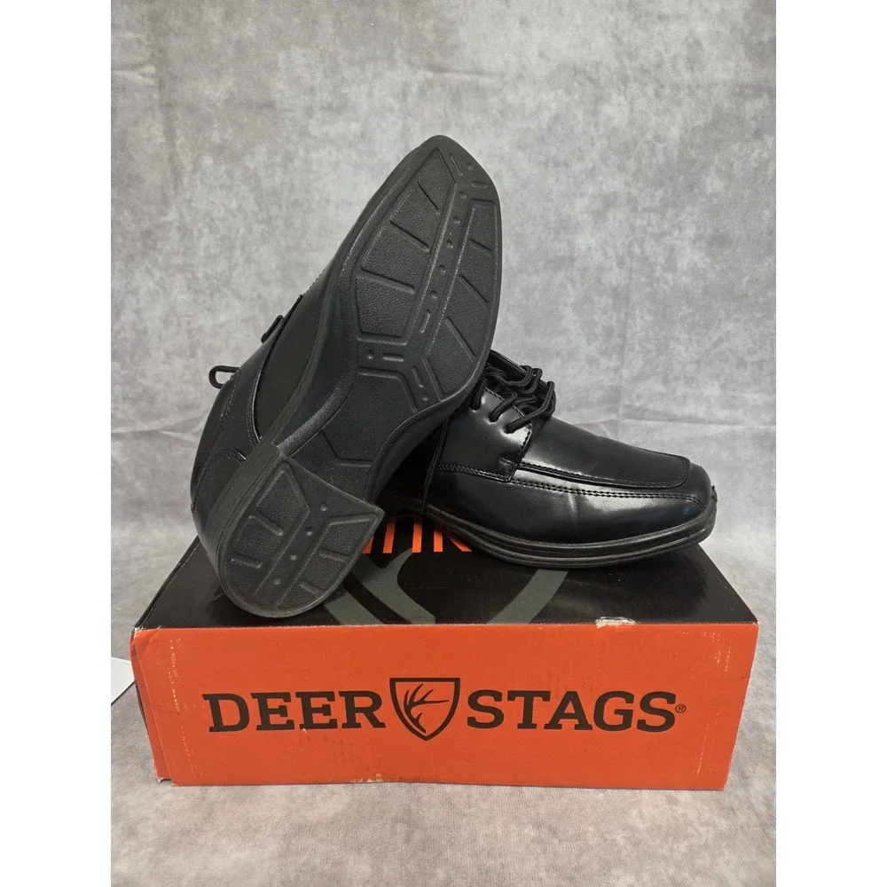 Deer Stags Dress Shoes Boys-4 Black